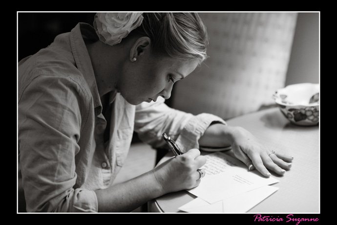 Bride writes note to husband